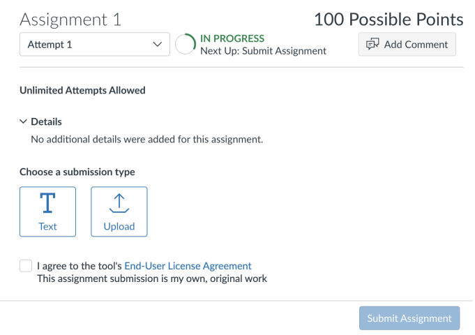 how to remove submitted assignment on canvas